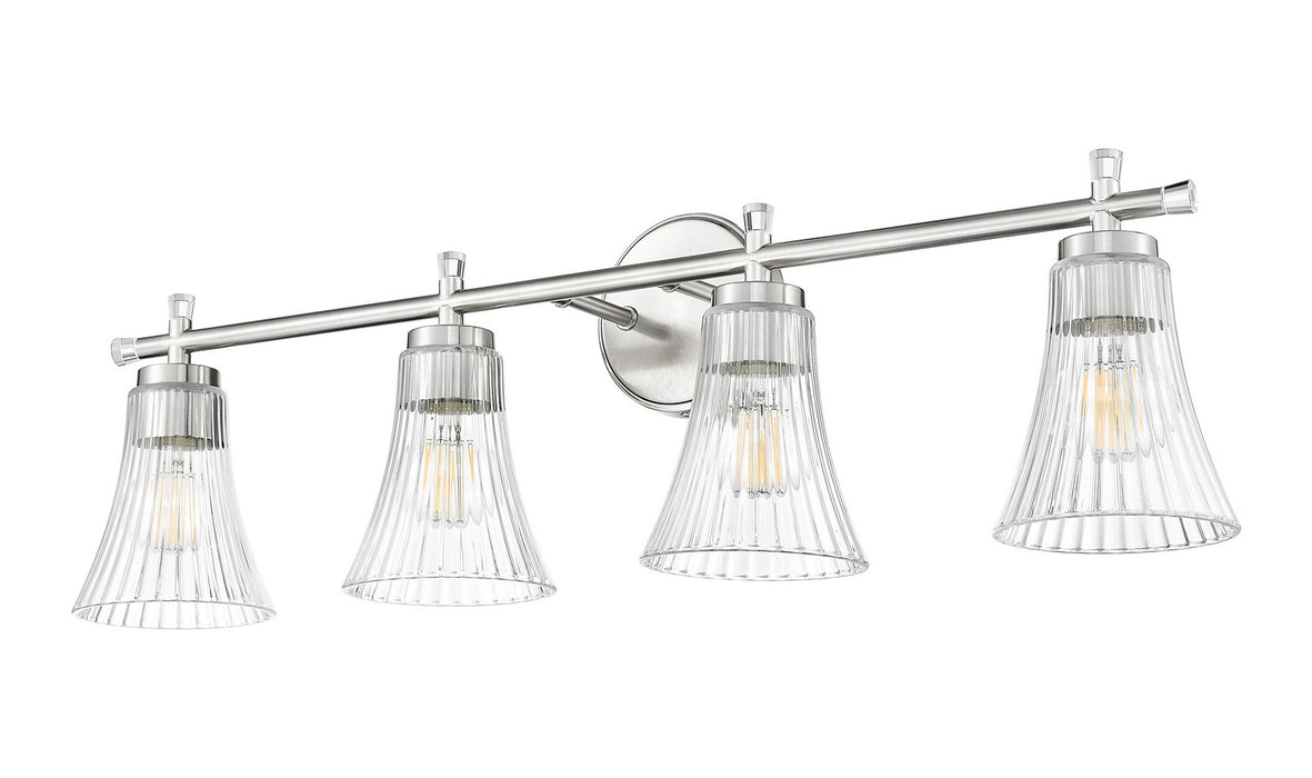 Z-Lite - 7519-4V-BN - Four Light Vanity - Belle - Brushed Nickel