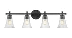 Z-Lite - 7519-4V-MB - Four Light Vanity - Belle - Matte Black