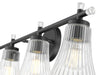 Z-Lite - 7519-4V-MB - Four Light Vanity - Belle - Matte Black