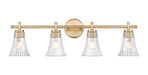 Z-Lite - 7519-4V-MGLD - Four Light Vanity - Belle - Modern Gold