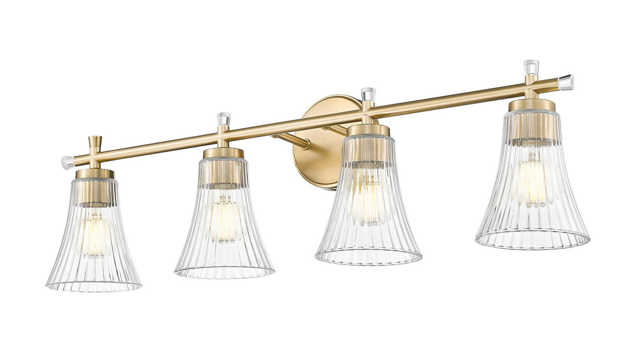 Z-Lite - 7519-4V-MGLD - Four Light Vanity - Belle - Modern Gold