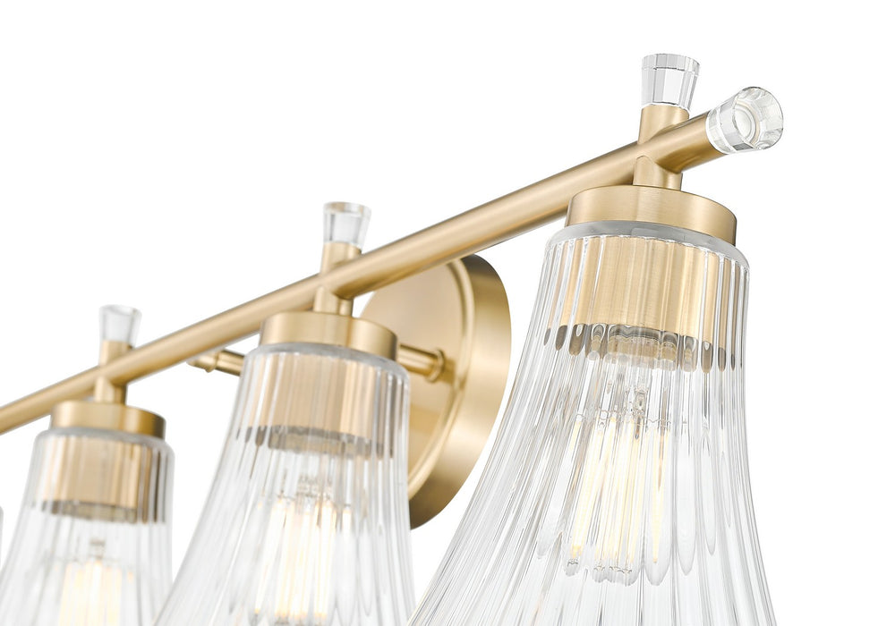 Z-Lite - 7519-4V-MGLD - Four Light Vanity - Belle - Modern Gold