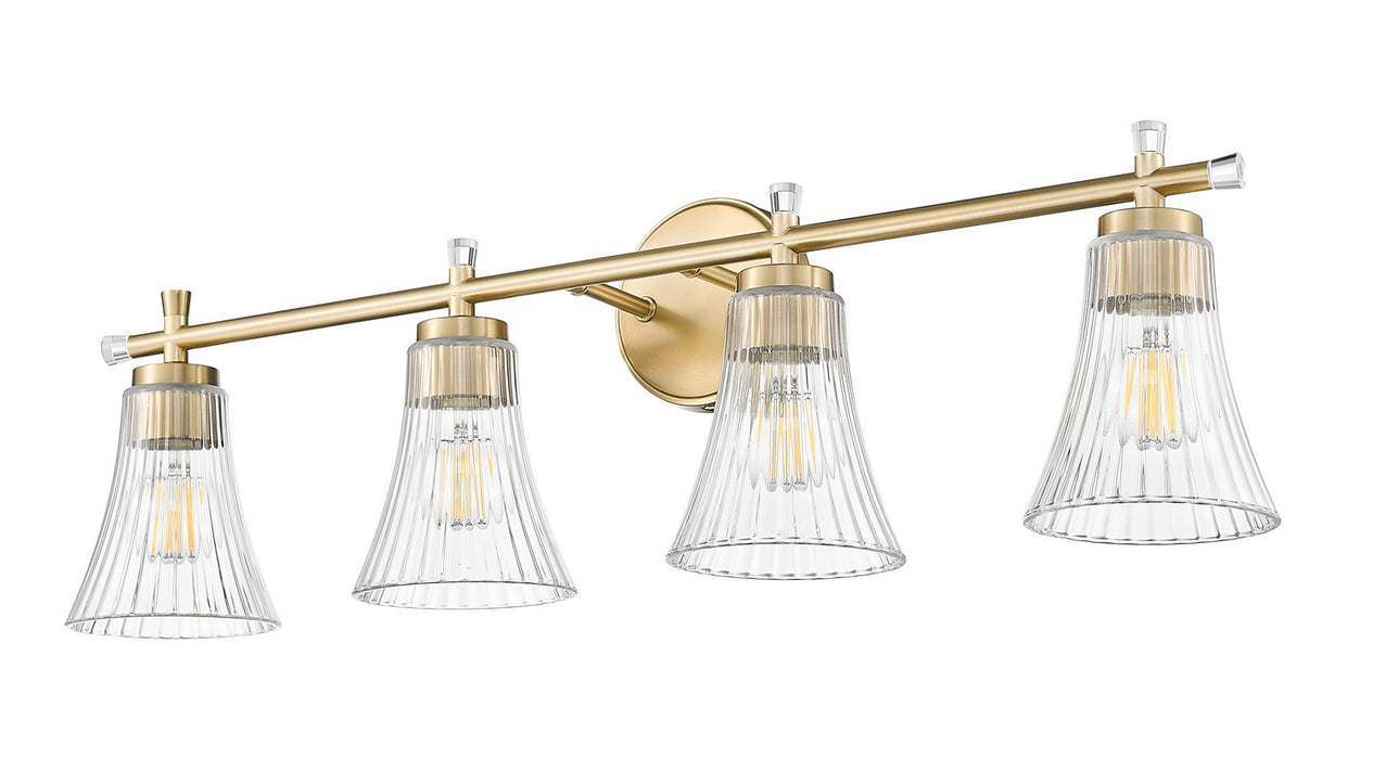 Z-Lite - 7519-4V-MGLD - Four Light Vanity - Belle - Modern Gold