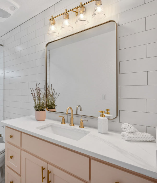 Z-Lite - 7519-4V-MGLD - Four Light Vanity - Belle - Modern Gold