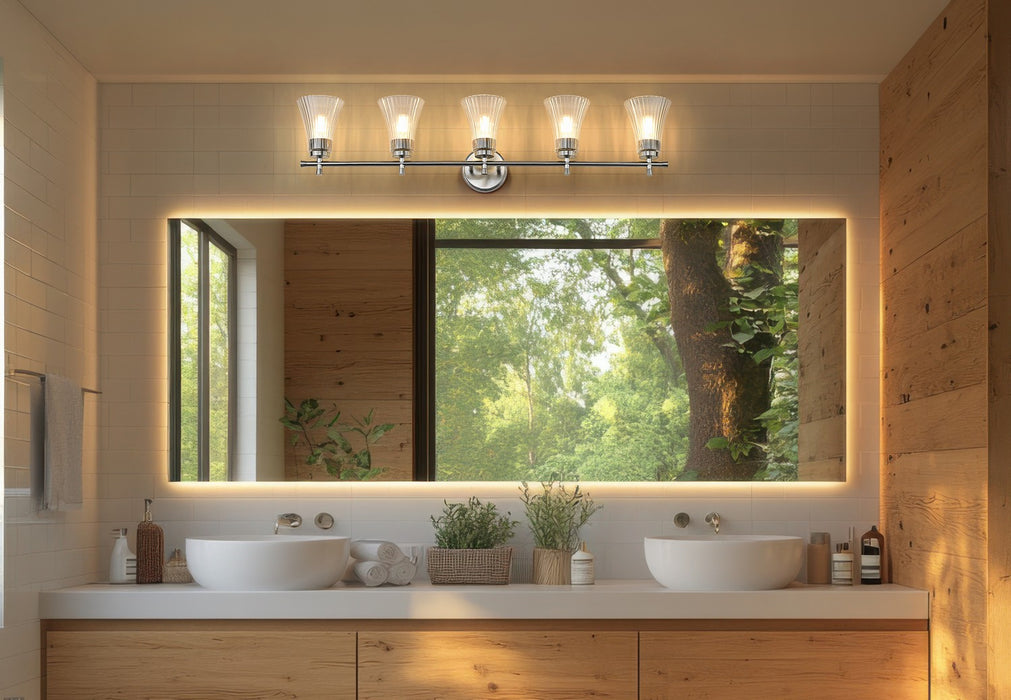 Z-Lite - 7519-5V-BN - Five Light Vanity - Belle - Brushed Nickel