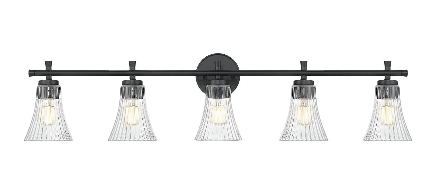 Z-Lite - 7519-5V-MB - Five Light Vanity - Belle - Matte Black