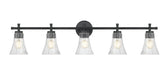 Z-Lite - 7519-5V-MB - Five Light Vanity - Belle - Matte Black