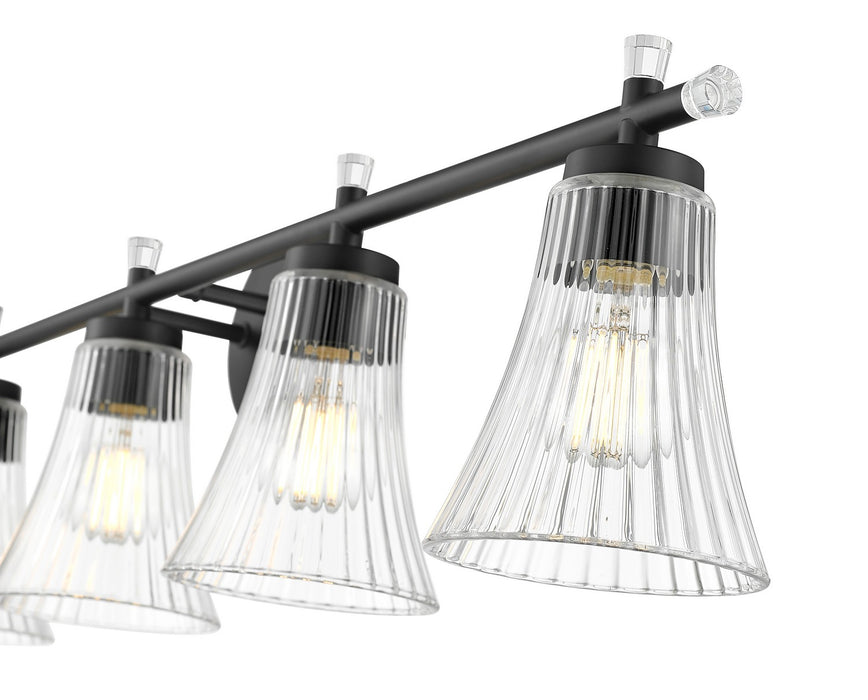 Z-Lite - 7519-5V-MB - Five Light Vanity - Belle - Matte Black