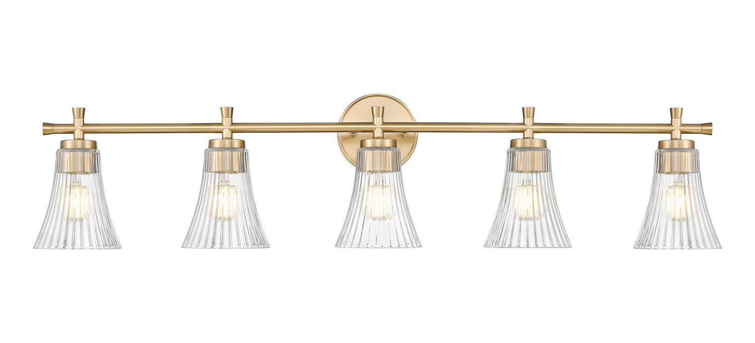 Z-Lite - 7519-5V-MGLD - Five Light Vanity - Belle - Modern Gold