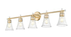 Z-Lite - 7519-5V-MGLD - Five Light Vanity - Belle - Modern Gold