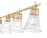 Z-Lite - 7519-5V-MGLD - Five Light Vanity - Belle - Modern Gold