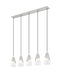 Z-Lite - 828P6-5L-BN - Five Light Linear Chandelier - Aimie - Brushed Nickel