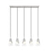 Z-Lite - 828P6-5L-BN - Five Light Linear Chandelier - Aimie - Brushed Nickel