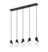 Z-Lite - 828P6-5L-MB - Five Light Linear Chandelier - Aimie - Matte Black