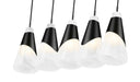 Z-Lite - 828P6-5L-MB - Five Light Linear Chandelier - Aimie - Matte Black