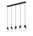Z-Lite - 828P6-5L-MB - Five Light Linear Chandelier - Aimie - Matte Black