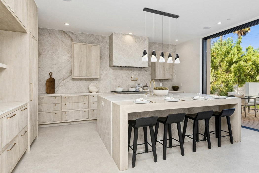 Z-Lite - 828P6-5L-MB - Five Light Linear Chandelier - Aimie - Matte Black