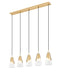 Z-Lite - 828P6-5L-MGLD - Five Light Linear Chandelier - Aimie - Modern Gold