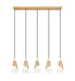 Z-Lite - 828P6-5L-MGLD - Five Light Linear Chandelier - Aimie - Modern Gold