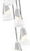 Z-Lite - 828P6-5R-BN - Five Light Chandelier - Aimie - Brushed Nickel