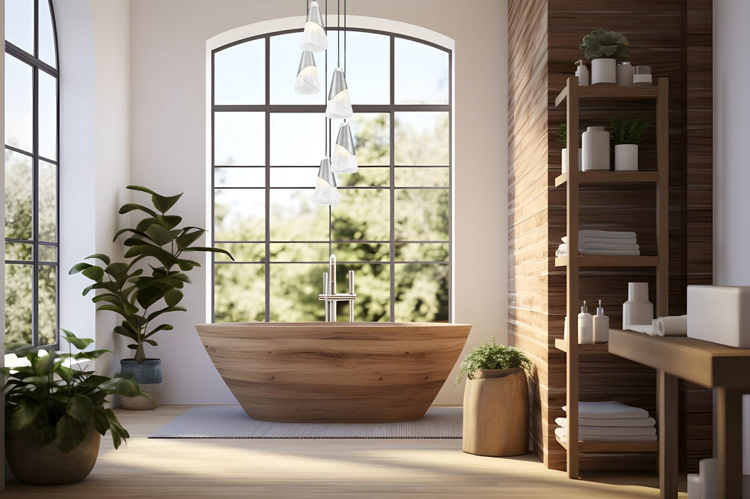 Z-Lite - 828P6-5R-BN - Five Light Chandelier - Aimie - Brushed Nickel