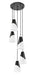 Z-Lite - 828P6-5R-MB - Five Light Chandelier - Aimie - Matte Black
