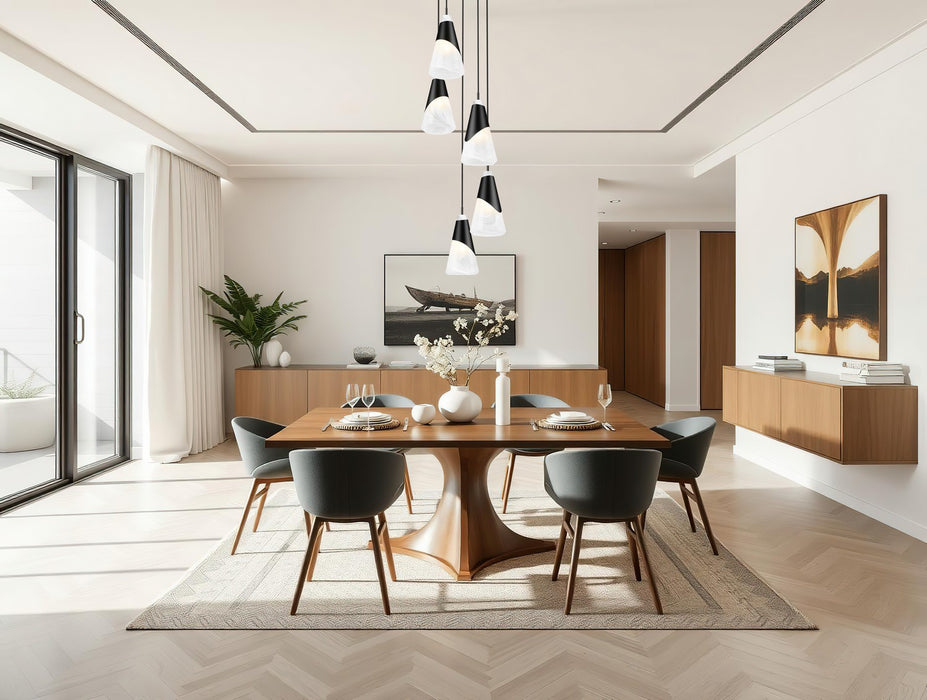 Z-Lite - 828P6-5R-MB - Five Light Chandelier - Aimie - Matte Black