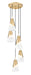 Z-Lite - 828P6-5R-MGLD - Five Light Chandelier - Aimie - Modern Gold