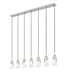 Z-Lite - 828P6-7L-BN - Seven Light Linear Chandelier - Aimie - Brushed Nickel