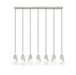 Z-Lite - 828P6-7L-BN - Seven Light Linear Chandelier - Aimie - Brushed Nickel