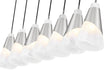 Z-Lite - 828P6-7L-BN - Seven Light Linear Chandelier - Aimie - Brushed Nickel