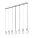 Z-Lite - 828P6-7L-BN - Seven Light Linear Chandelier - Aimie - Brushed Nickel
