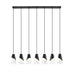 Z-Lite - 828P6-7L-MB - Seven Light Linear Chandelier - Aimie - Matte Black