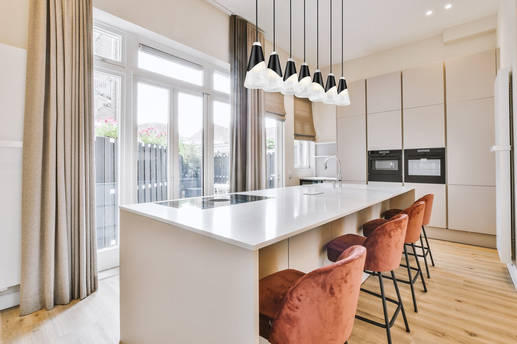 Z-Lite - 828P6-7L-MB - Seven Light Linear Chandelier - Aimie - Matte Black