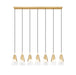 Z-Lite - 828P6-7L-MGLD - Seven Light Linear Chandelier - Aimie - Modern Gold