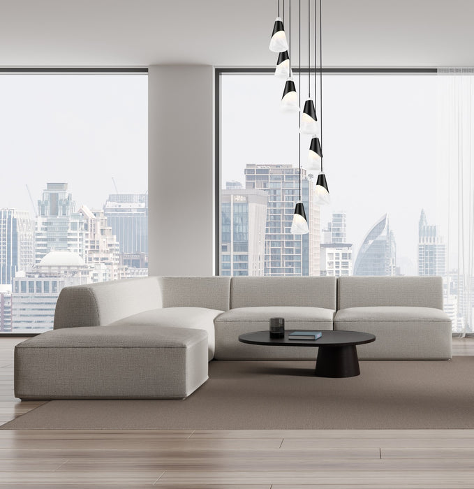 Z-Lite - 828P6-7R-MB - Seven Light Chandelier - Aimie - Matte Black