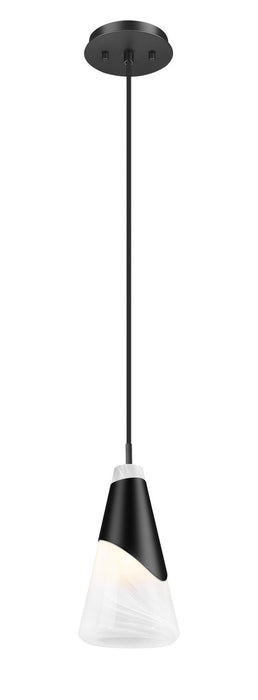 Z-Lite - 828P6-MB - One Light Pendant - Aimie - Matte Black