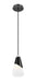 Z-Lite - 828P6-MB - One Light Pendant - Aimie - Matte Black