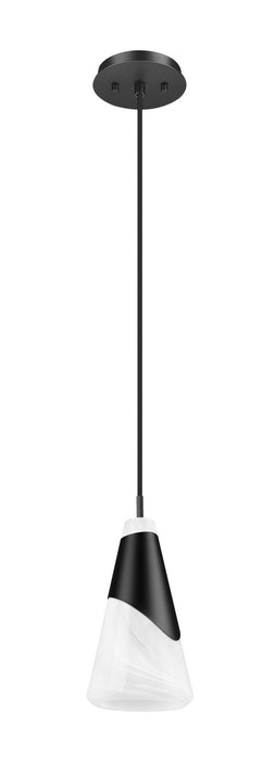 Z-Lite - 828P6-MB - One Light Pendant - Aimie - Matte Black