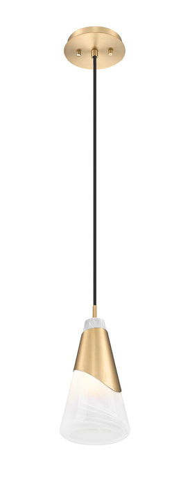 Z-Lite - 828P6-MGLD - One Light Pendant - Aimie - Modern Gold