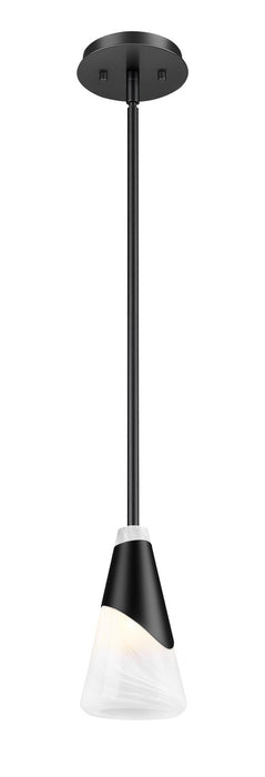 Z-Lite - 828P6-ROD-MB - One Light Pendant - Aimie - Matte Black