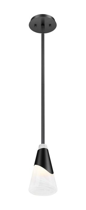 Z-Lite - 828P6-ROD-MB - One Light Pendant - Aimie - Matte Black