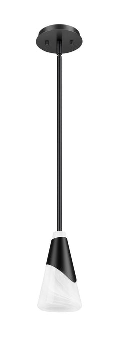 Z-Lite - 828P6-ROD-MB - One Light Pendant - Aimie - Matte Black