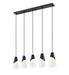 Z-Lite - 828P7-5L-MB - Five Light Linear Chandelier - Aimie - Matte Black