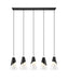 Z-Lite - 828P7-5L-MB - Five Light Linear Chandelier - Aimie - Matte Black