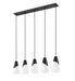Z-Lite - 828P7-5L-MB - Five Light Linear Chandelier - Aimie - Matte Black