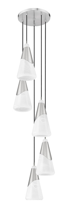 Z-Lite - 828P7-5R-BN - Five Light Chandelier - Aimie - Brushed Nickel