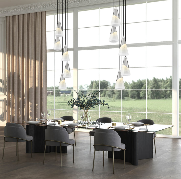 Z-Lite - 828P7-5R-BN - Five Light Chandelier - Aimie - Brushed Nickel