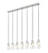 Z-Lite - 828P7-7L-BN - Seven Light Linear Chandelier - Aimie - Brushed Nickel