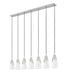 Z-Lite - 828P7-7L-BN - Seven Light Linear Chandelier - Aimie - Brushed Nickel